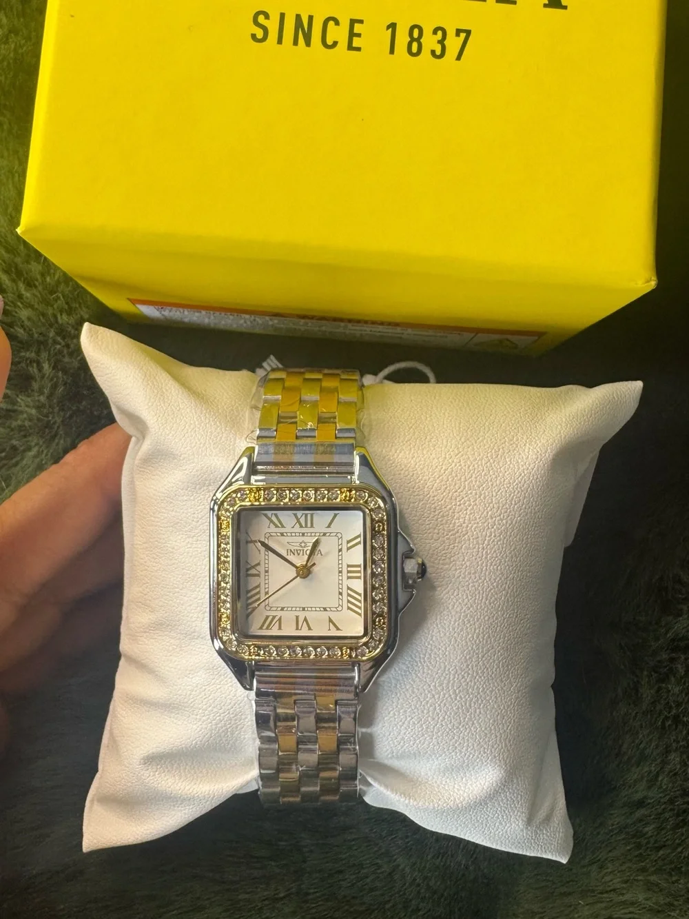 Invicta Two-Tone Gold and Silver Women’s Crystal Bezel Watch